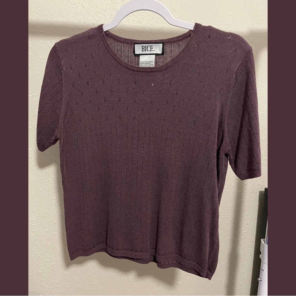 Women's Purple Knit Top